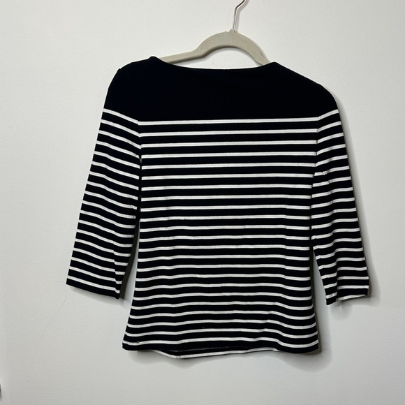 Ralph Lauren Tops - Ralph Lauren Black and White Striped Women's Top